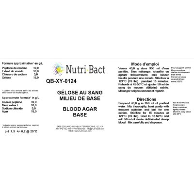 Gelose Au Sang, Base